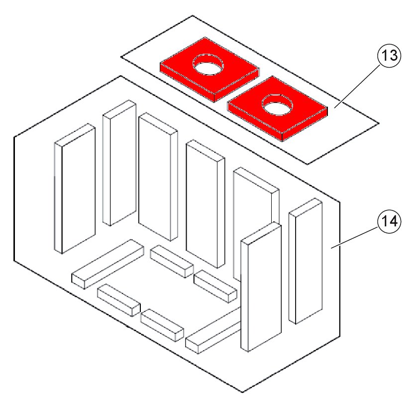 Techfire UNI-1068 vlamplaat Set Techfire UNI-1068 vlamplaat Set