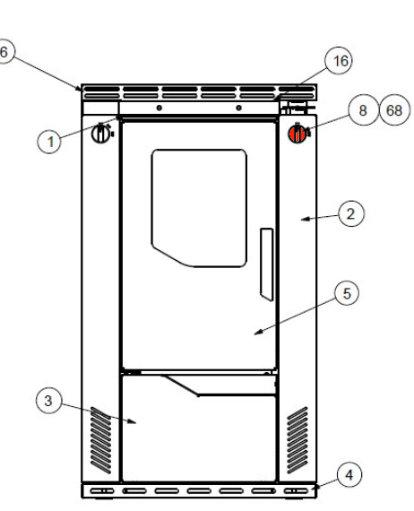 Wamsler W2-90 manopola