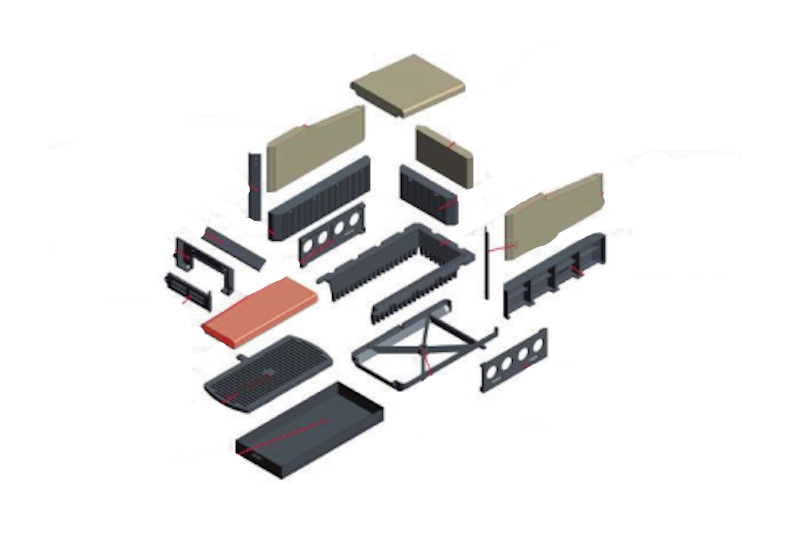 Schmid Format 11 brændeplade Schmid Format 11 brændeplade