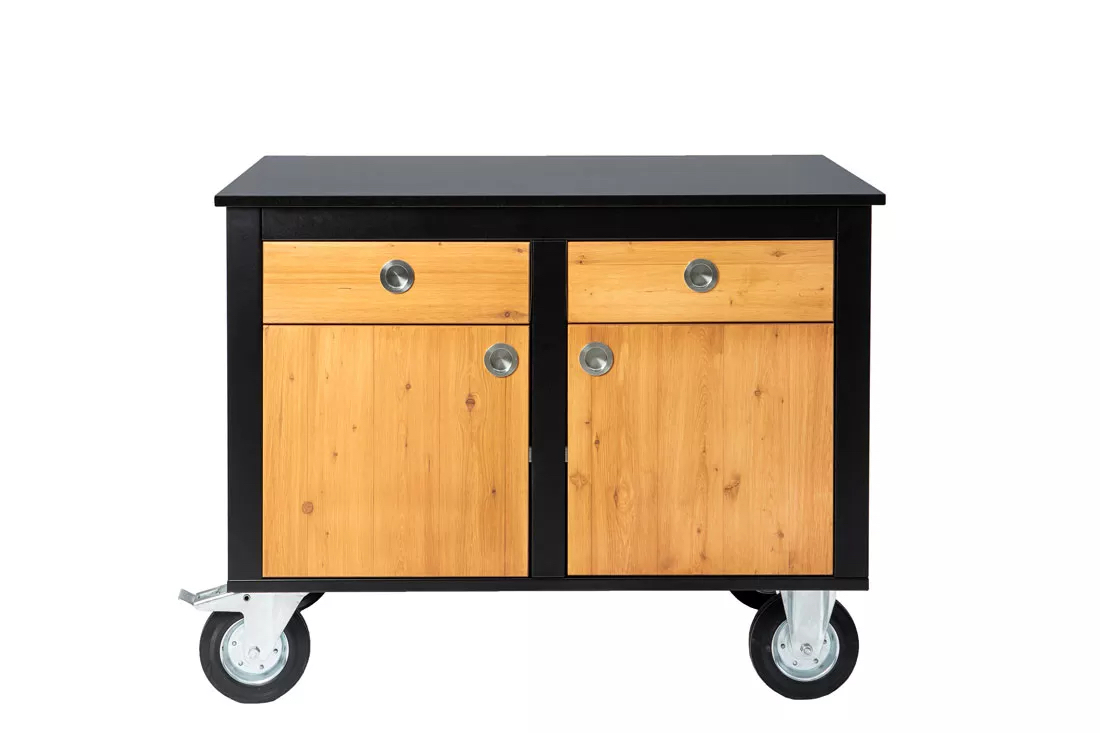 Der Merklinger Outdoor Modul "Vroni" (2 Schubladen + 2 Türen m. Ablage) Der Merklinger Outdoor Modul "Vroni" (2 Schubladen + 2 Türen m. Ablage)