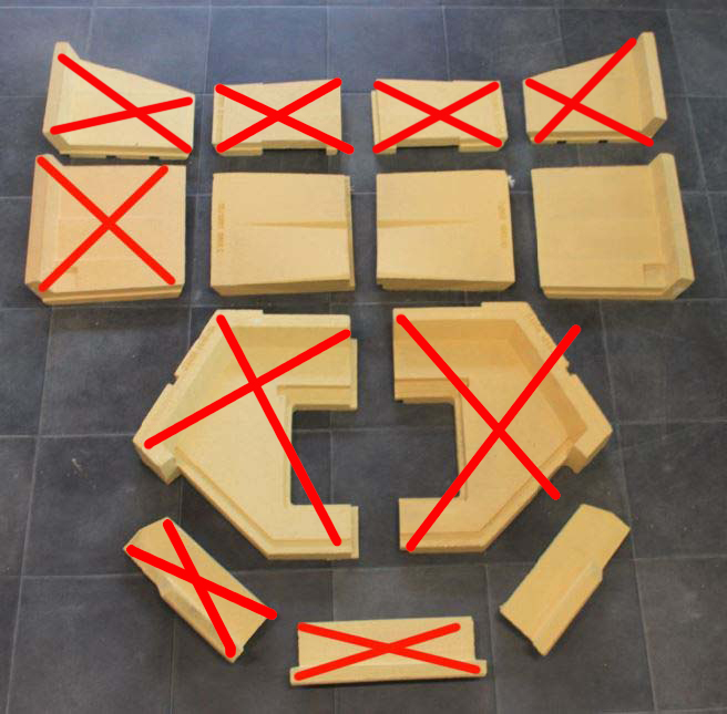 Spartherm Prismo 650 x 510 okładzina komory paleniskowej