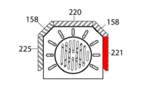 Haas+Sohn Hasvik 231.17 Seitenstein rechts vorne Feuerraumstein Haas+Sohn Hasvik 231.17 Seitenstein rechts vorne Feuerraumstein