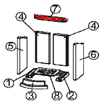 Austroflamm Flok vlamplaat Austroflamm Flok vlamplaat