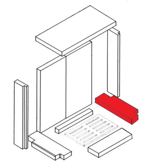 Caminos Triton cegła podłogowa z prawej strony Caminos Triton cegła podłogowa z prawej strony
