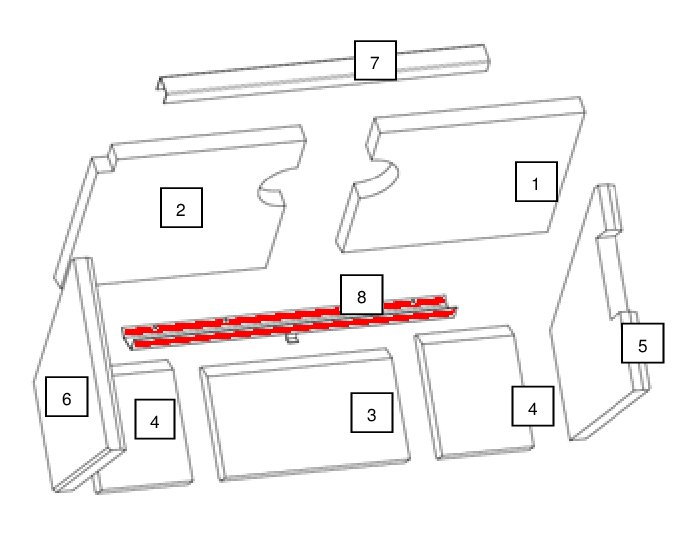 Wamsler F-Box Luftleitblech Metall Wamsler F-Box Luftleitblech Metall