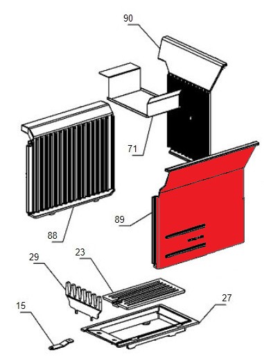La Nordica Rosetta Sinistra pietra laterale a destra B