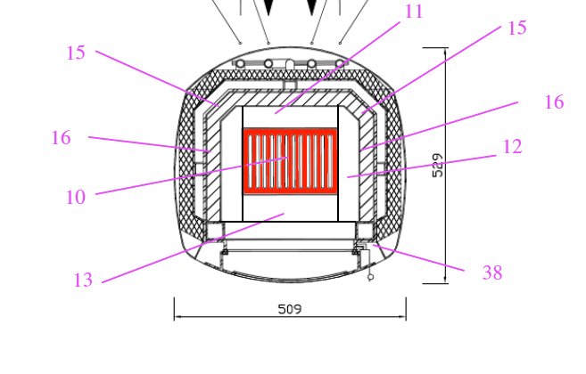 Wamsler Aquarello griglia per cenere