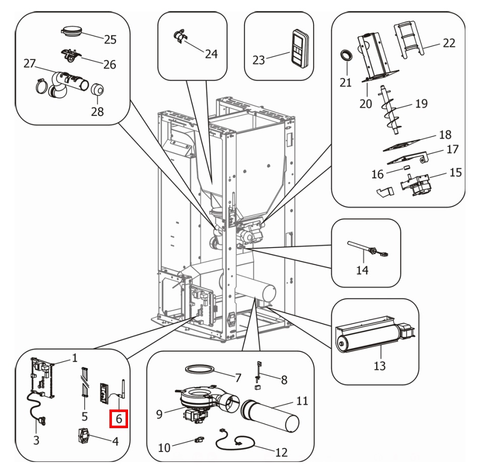 MCZ EGO-Air 2.0 alarmskærm MCZ EGO-Air 2.0 alarmskærm
