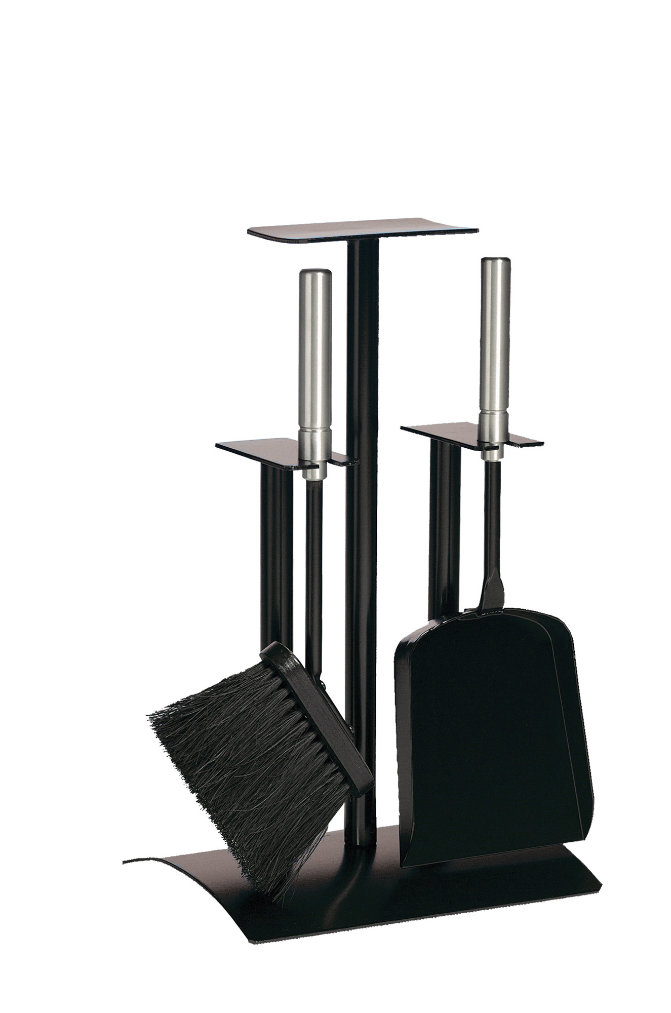 Lienbacher Kaminbesteck aus Stahl, 2- teilig, schwarz beschichtet Lienbacher Kaminbesteck aus Stahl, 2- teilig, schwarz beschichtet