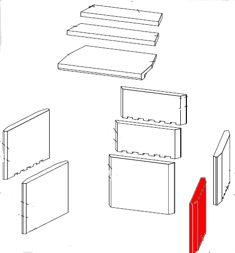 Fireplace Manhattan Zijsteen rechts onder Fireplace Manhattan Zijsteen rechts onder