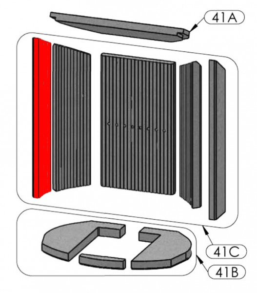 Oranier Arktis 8 Zijsteen links voorkant E Oranier Arktis 8 Zijsteen links voorkant E