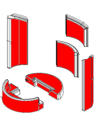 Spartherm Passo XS rivestimento focolare set
