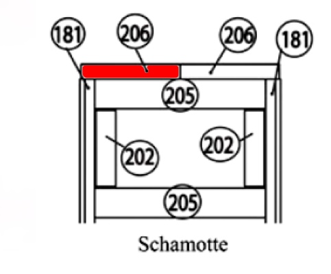 Haas-Sohn Ecoline 281.12 pierre de plaque arrière gauche