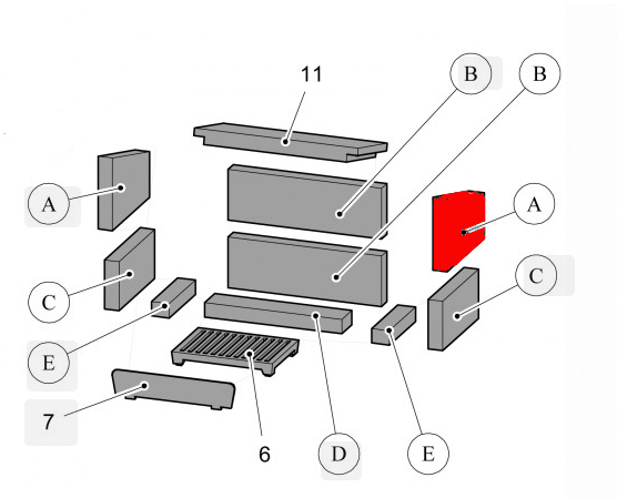 Haas-Sohn Java II 204.14 Zijsteen rechts boven