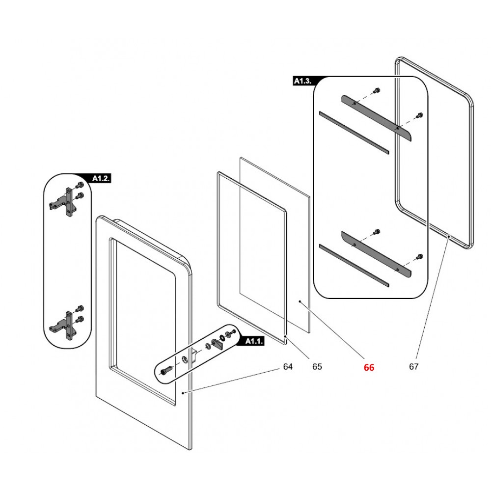 Haas+Sohn Pallazza III 534.08 Sichtscheibe Explosionszeichnung Haas+Sohn Pallazza III 534.08 Sichtscheibe Explosionszeichnung