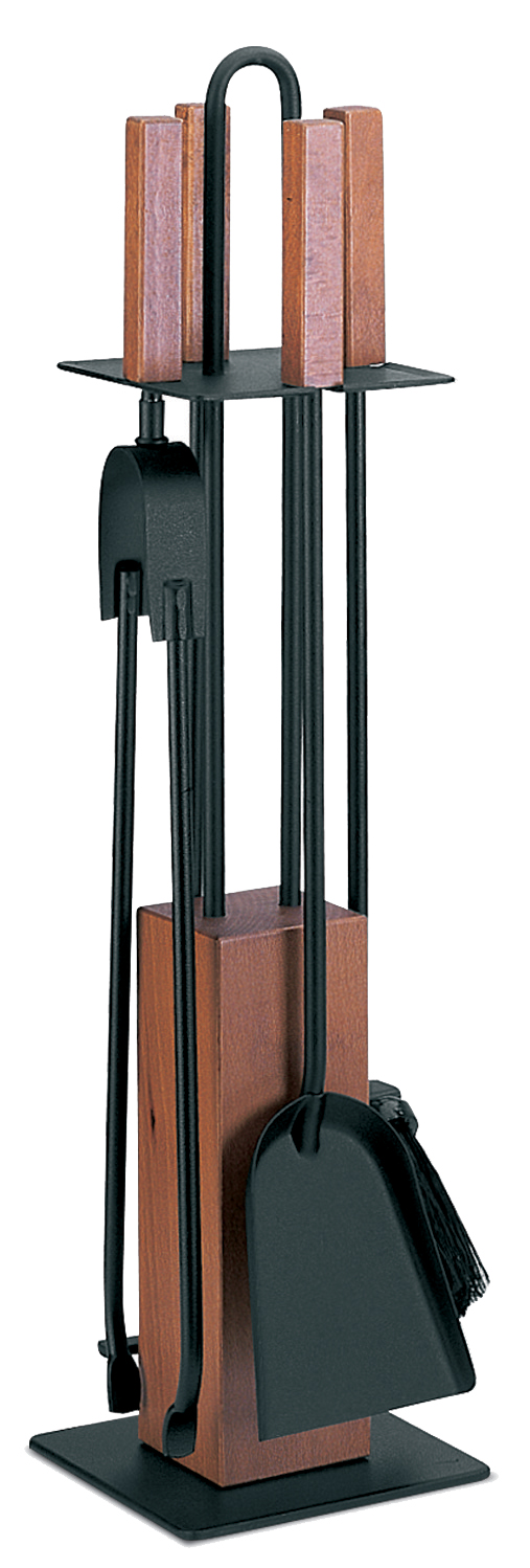 Lienbacher Kaminbesteck Stahl mit Eichegriffen, 4-teilig, schwarz Lienbacher Kaminbesteck Stahl mit Eichegriffen, 4-teilig, schwarz