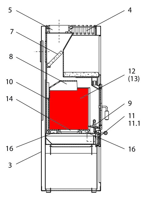 Wodtke KK 01.9 piastra laterale a destra