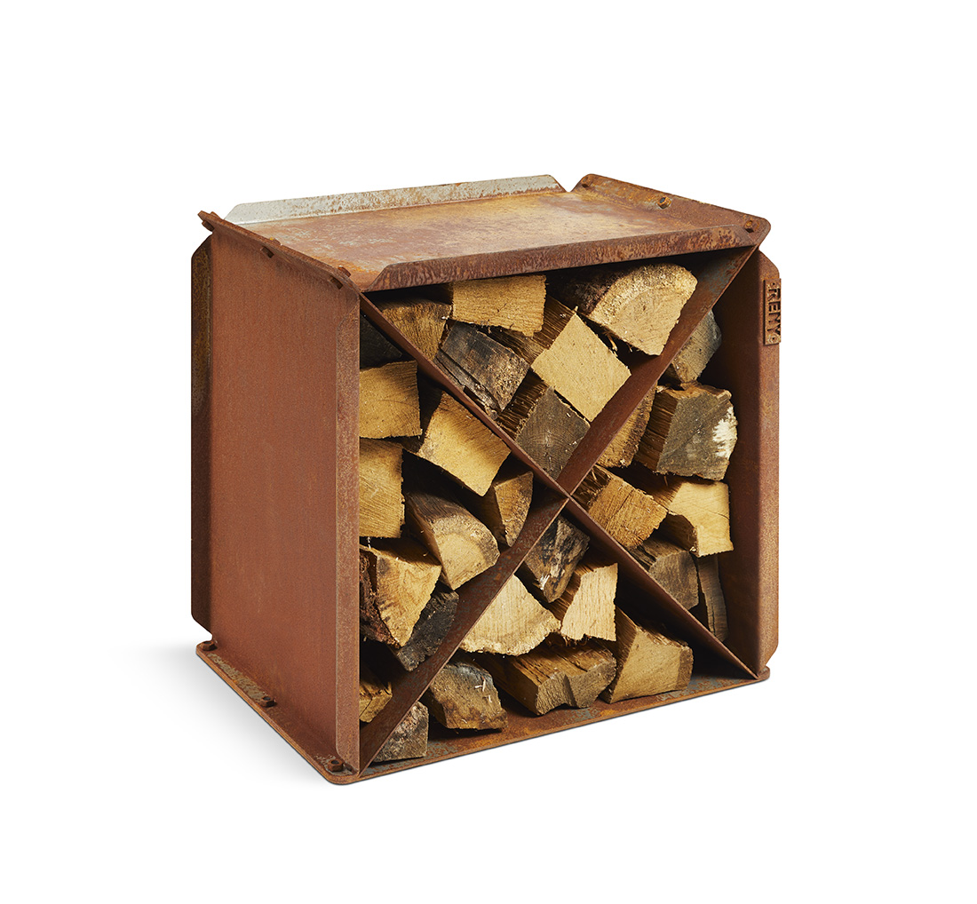 Holzlager Cortenstahl RB73 BLOX