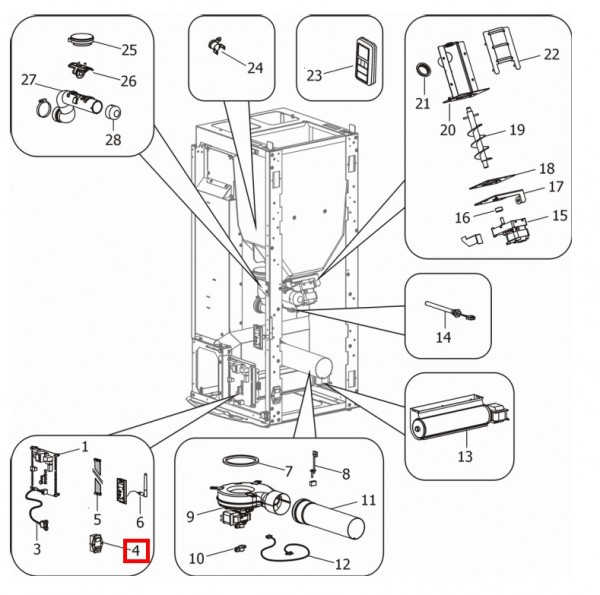 MCZ CLUB 2.0 COMFORT AIR kabel MCZ CLUB 2.0 COMFORT AIR kabel