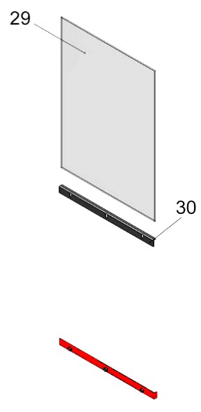Justus Sylt Halterung unten für Sichtscheibe Justus Sylt Halterung unten für Sichtscheibe