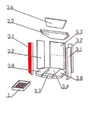 Oranier Kiruna 6 Hoek Zijsteen links voorkant B Oranier Kiruna 6 Hoek Zijsteen links voorkant B
