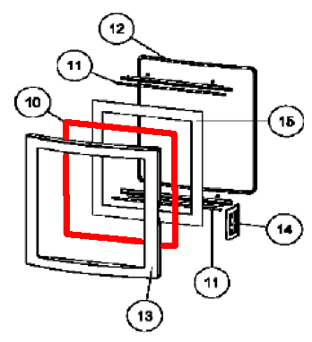 Austroflamm Chester Xtra joint d’étanchéité vitre Austroflamm Chester Xtra joint d’étanchéité vitre