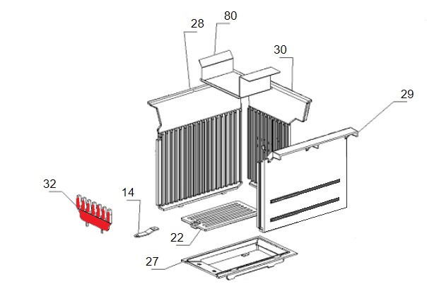 La Nordica Rosetta Liberty houtvanger B La Nordica Rosetta Liberty houtvanger B