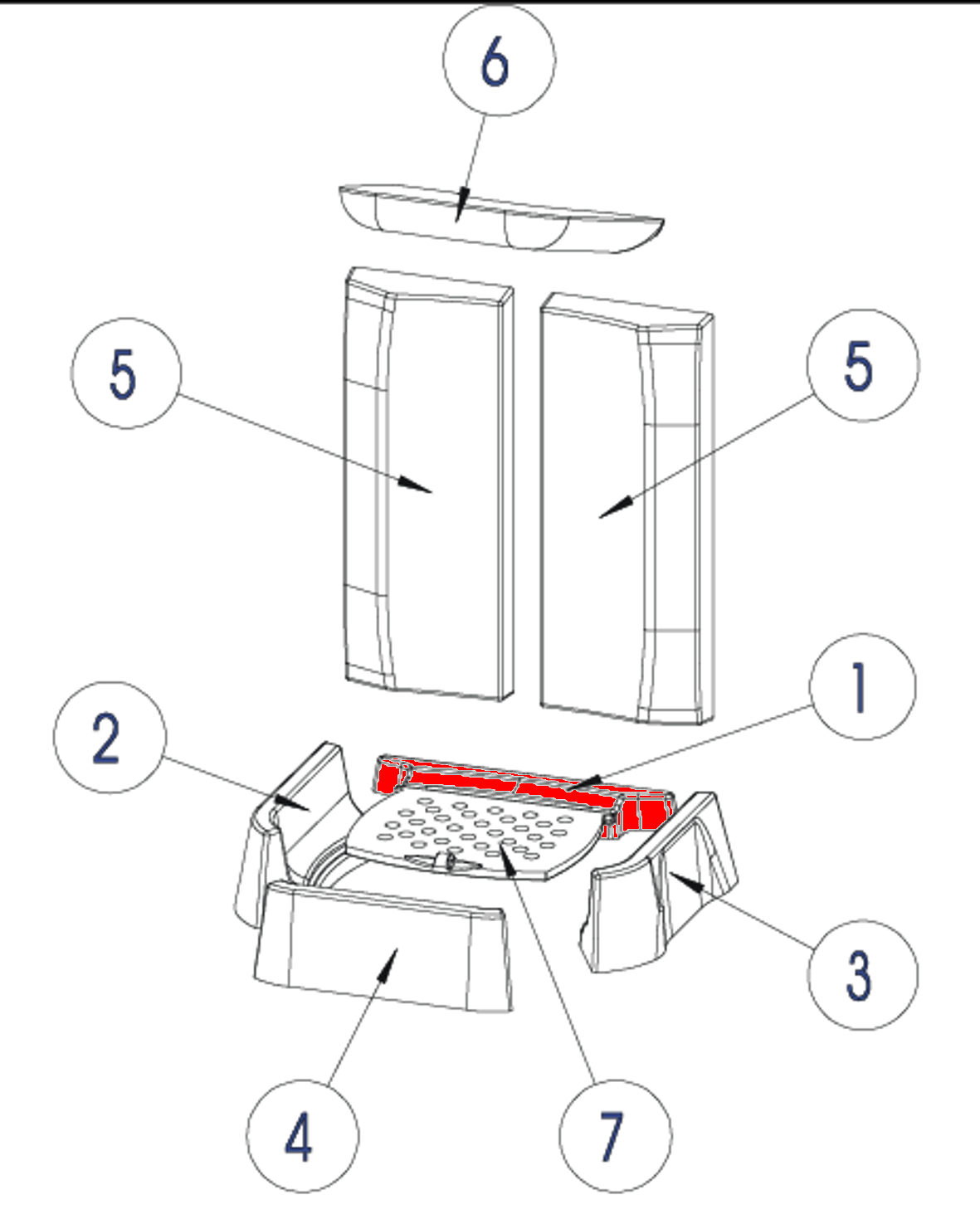 Austroflamm Glass pietra per fondo posteriore Austroflamm Glass pietra per fondo posteriore