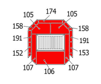 Haas-Sohn Siena 277.17 okładzina komory paleniskowej Haas-Sohn Siena 277.17 okładzina komory paleniskowej