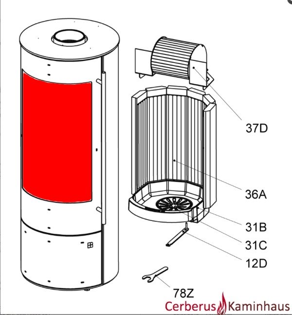 Olsberg Palena Compact vitre