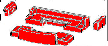 Spartherm Stovo L plus cegła podłogowa zestwa
