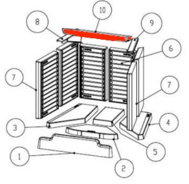 Austroflamm 75x57 K déflecteur Austroflamm 75x57 K déflecteur