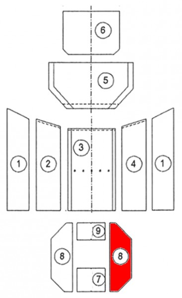 Oranier Kiruna 6 Bodemsteen rechts A Oranier Kiruna 6 Bodemsteen rechts A