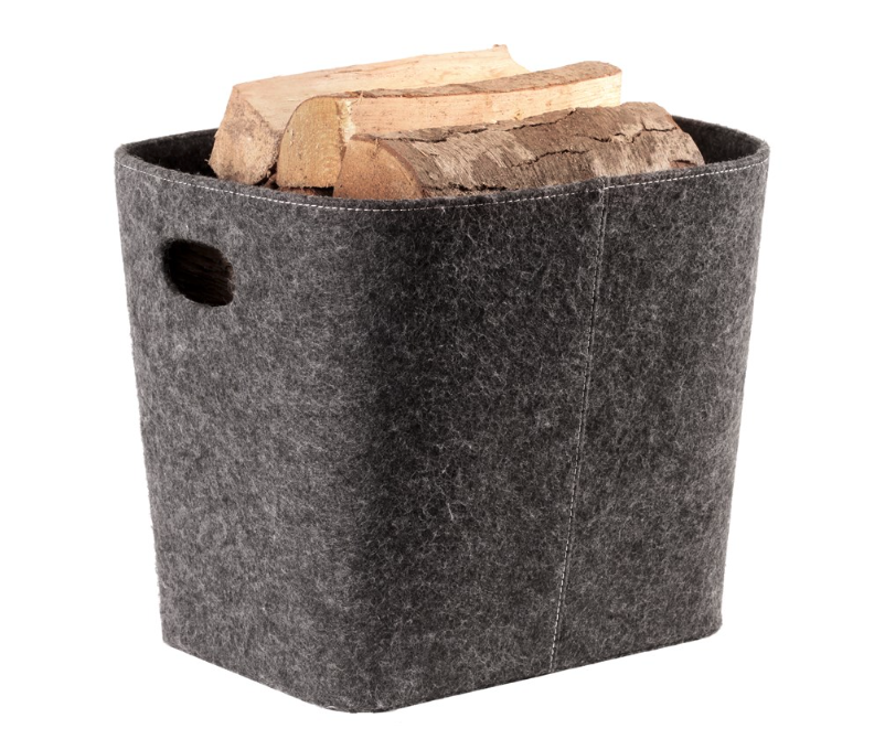 Zum Termatech Holzkorb aus Filz dunkelgrau Entdecke den Termatech Filzkorb