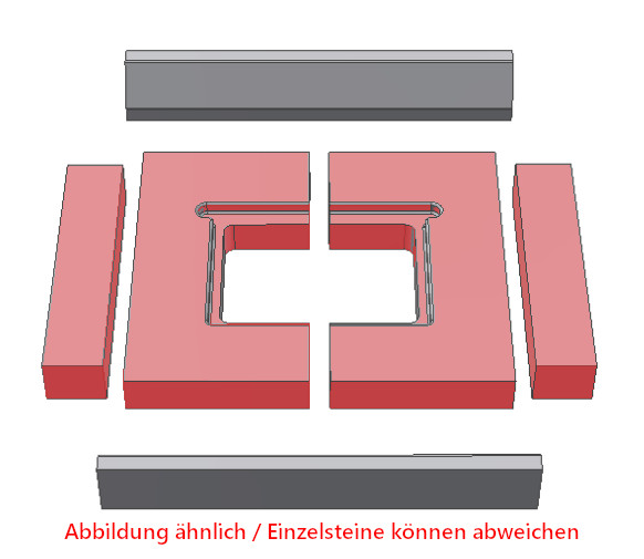 Schmid Lina TV 55/51 Bodemsteen Set Schmid Lina TV 55/51 Bodemsteen Set