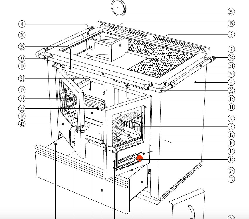 Wamsler K134F/A Knop Wamsler K134F/A Knop