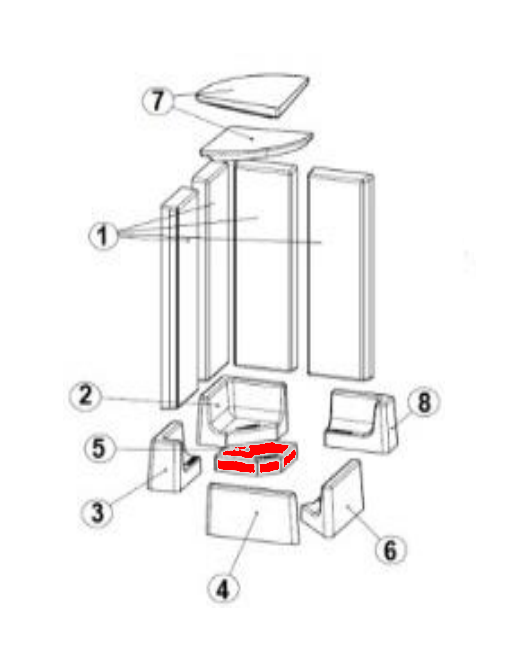 Austroflamm KE 38x38x57 plaque de feu de bois Austroflamm KE 38x38x57 plaque de feu de bois
