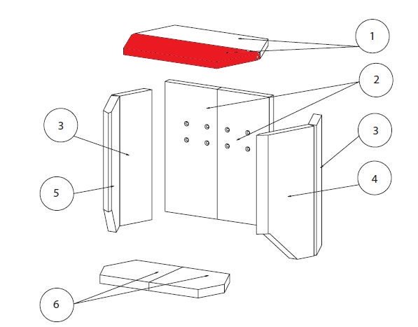 Lotus M1 déflecteur avant A Lotus M1 déflecteur avant A
