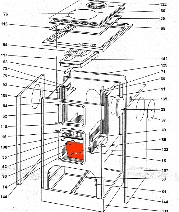 Wamsler K150 cendrier