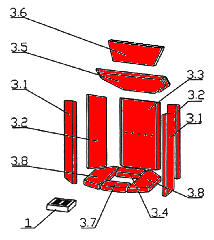Oranier Polar 4 revêtement de chambre de combustion A