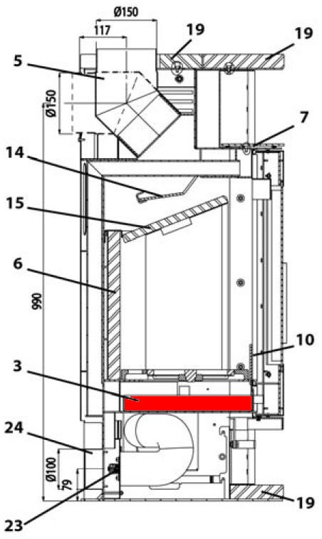 Haas+Sohn Leon 234.17 Aschekasten Haas+Sohn Leon 234.17 Aschekasten