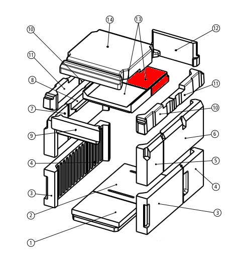 Leda Rubin K19 Zugumlenkung unten hinten  Leda Rubin K19 Zugumlenkung unten hinten
