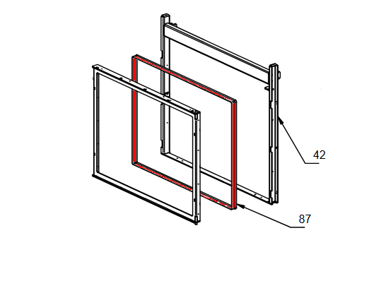 La Nordica Termocamino WF Plus D.S.A. Deurafdichting