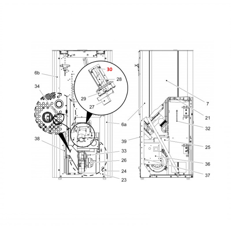 Haas+Sohn Pallazza II 534.08 Schneckenlager oben Haas+Sohn Pallazza II 534.08 Schneckenlager oben