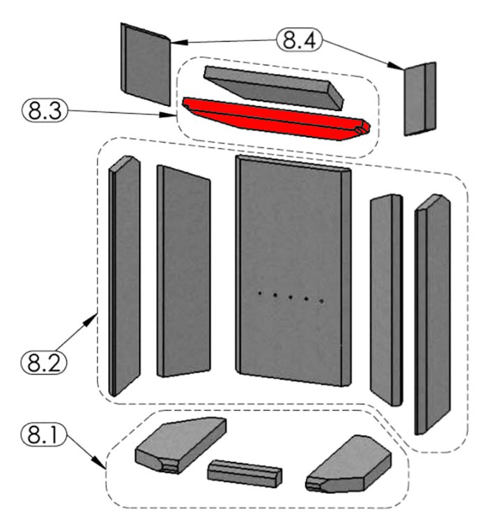 Oranier Pori 7 Zugumlenkung unten B Rauchumlenkstein Oranier Pori 7 Zugumlenkung unten B Rauchumlenkstein
