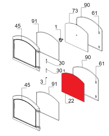 La Nordica Isotta Forno vitre La Nordica Isotta Forno vitre