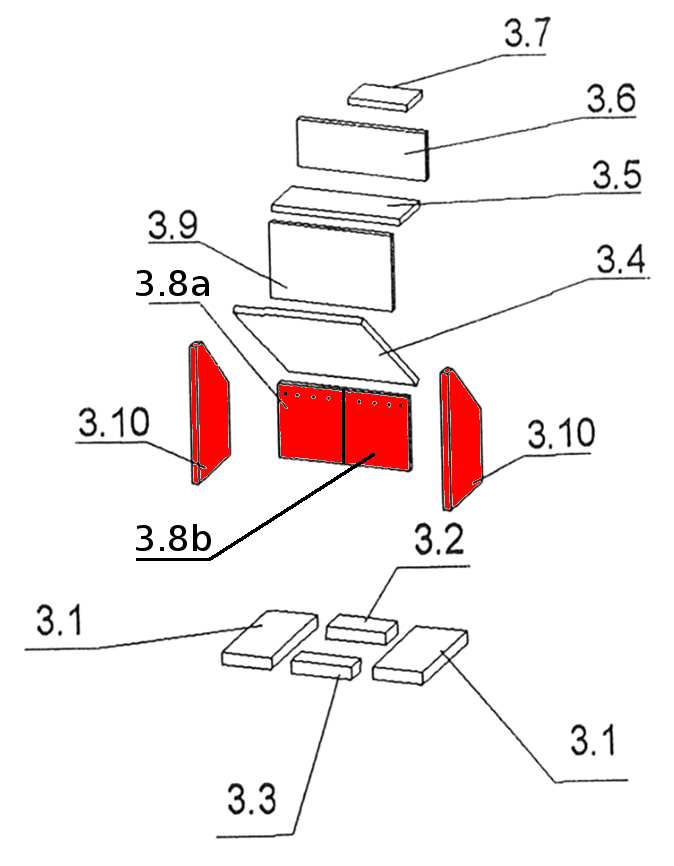 Oranier Malmö 6 pietra laterale set B Oranier Malmö 6 pietra laterale set B