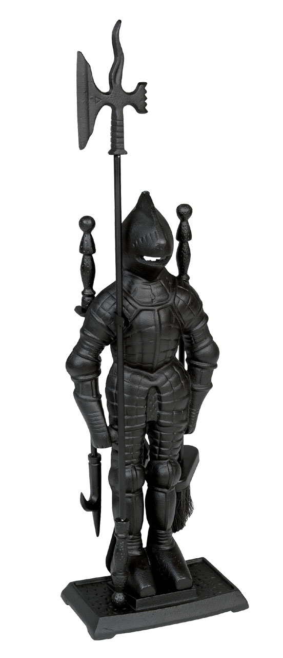 Lienbacher Kaminbesteck Ritter aus Gusseisen, 3- teilig, schwarz Lienbacher Kaminbesteck Ritter aus Gusseisen, 3- teilig, schwarz