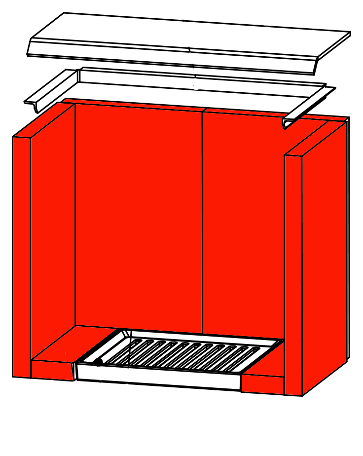 Novaline Diplomat Back ST revêtement de chambre de combustion