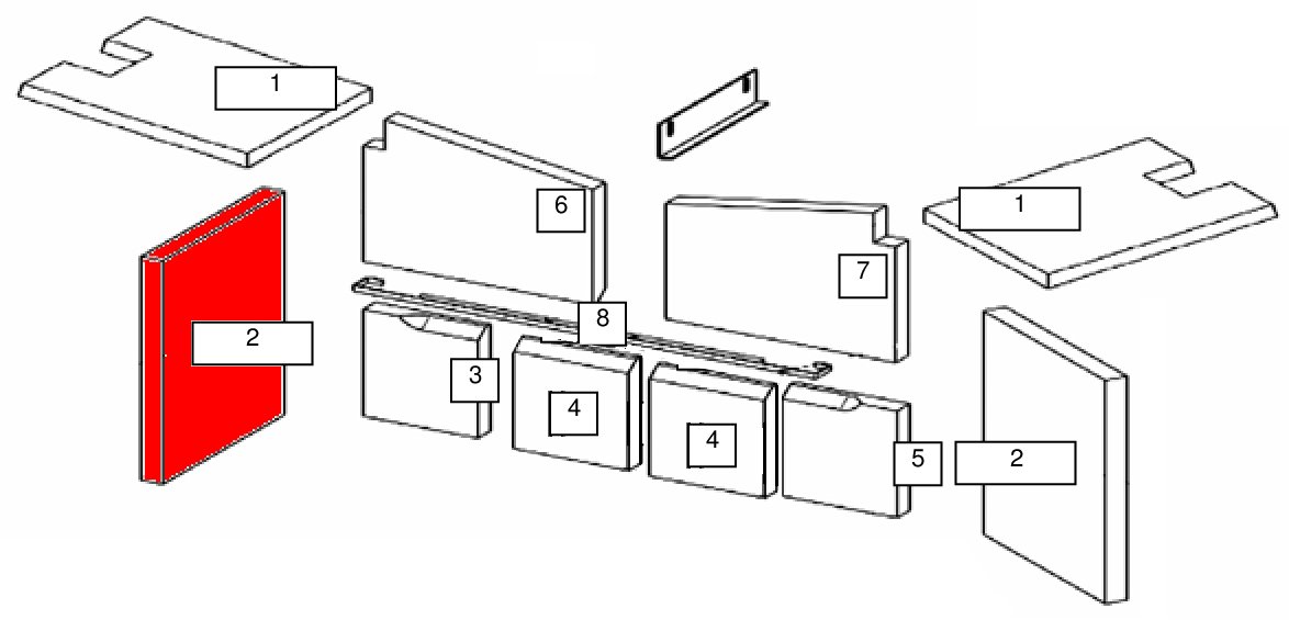 Wamsler Vision Seitenstein links  Wamsler Vision Seitenstein links